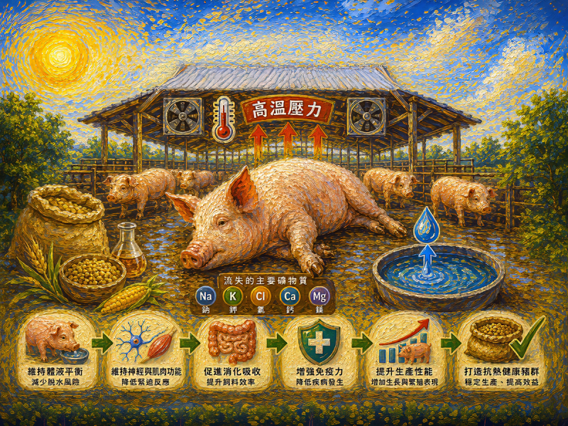 夏季高溫下的礦物質流失